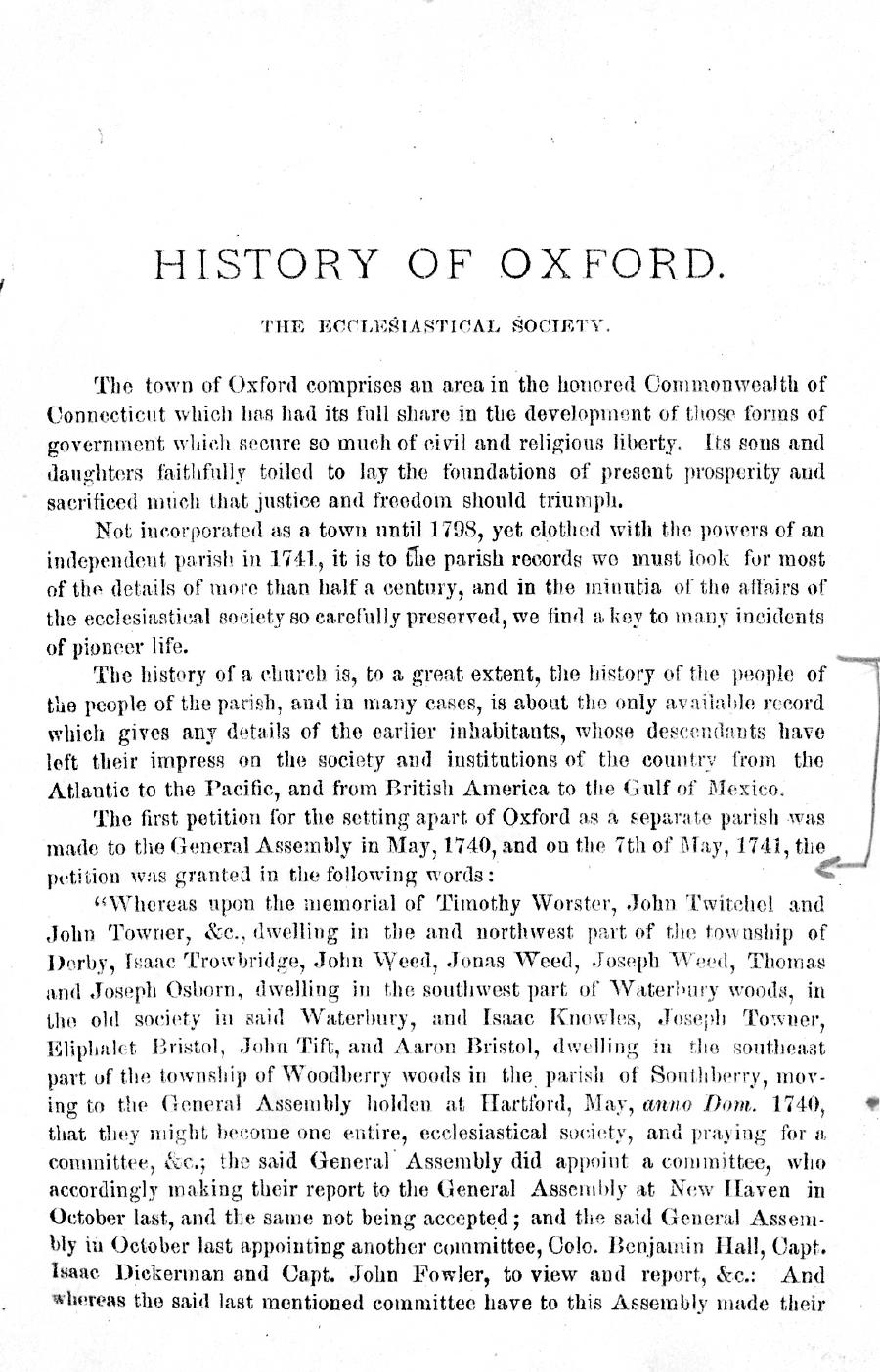 History of Oxford - Part First. Page 005