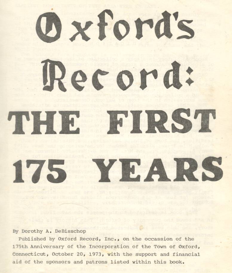 Oxford's Record: The First 175 Years