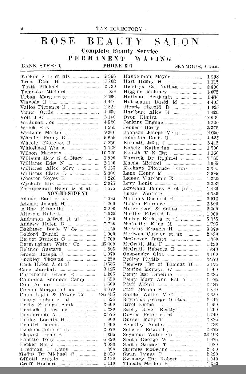 1940 Tax List - Oxford & Southbury - Page 6