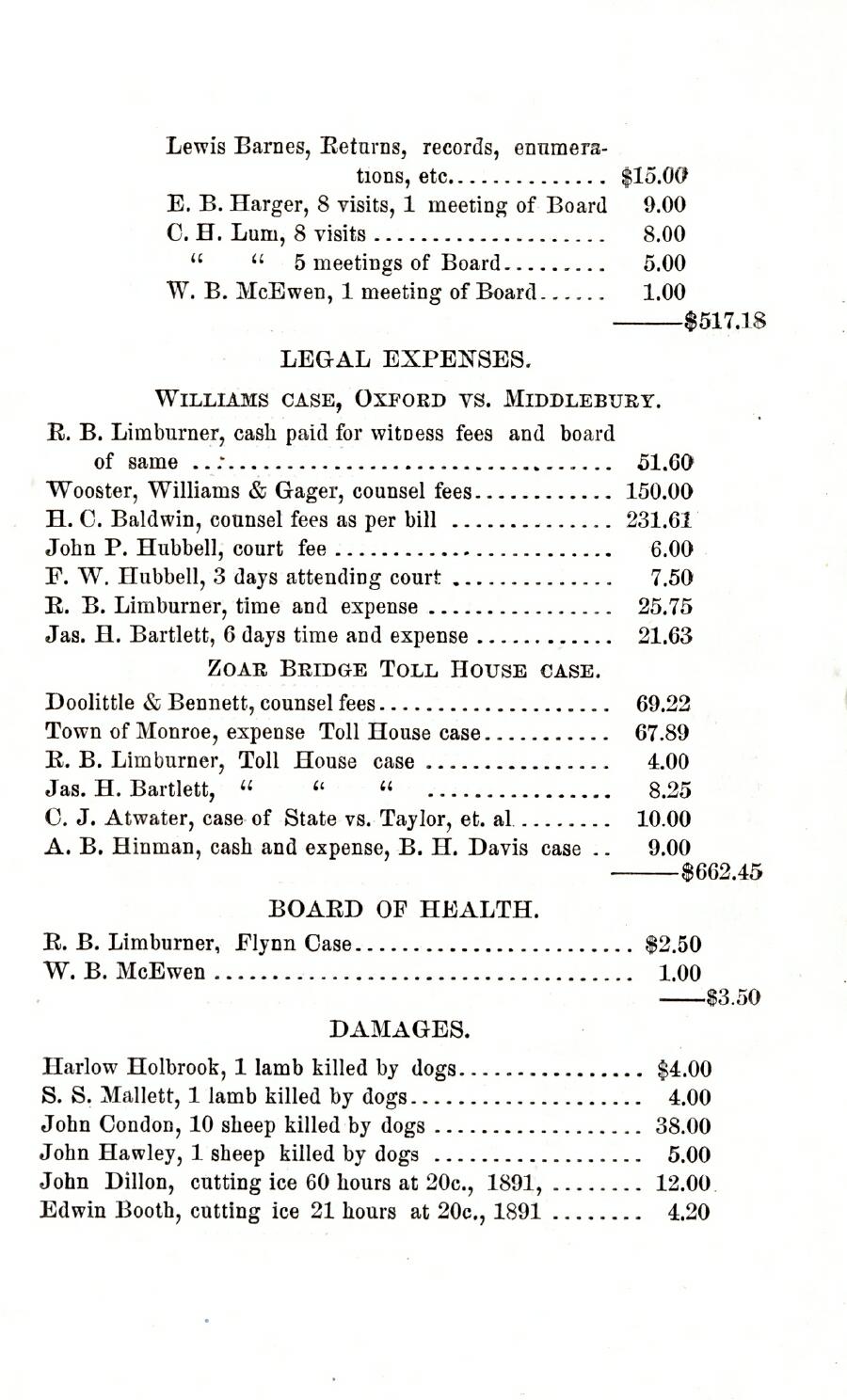 Oxford Town Report for year ending September 17, 1892 - Page 6