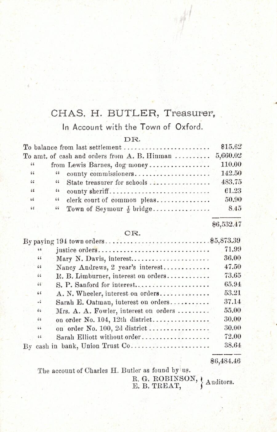 Oxford Town Report for year ending September 15, 1898 - Page 8