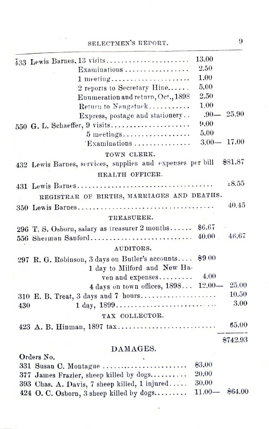 Oxford Town Report for year ending September 15, 1899 - Page 9