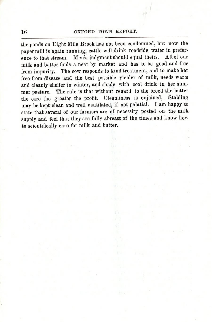 Oxford Town Report for year ending September 20, 1901 - Page 16