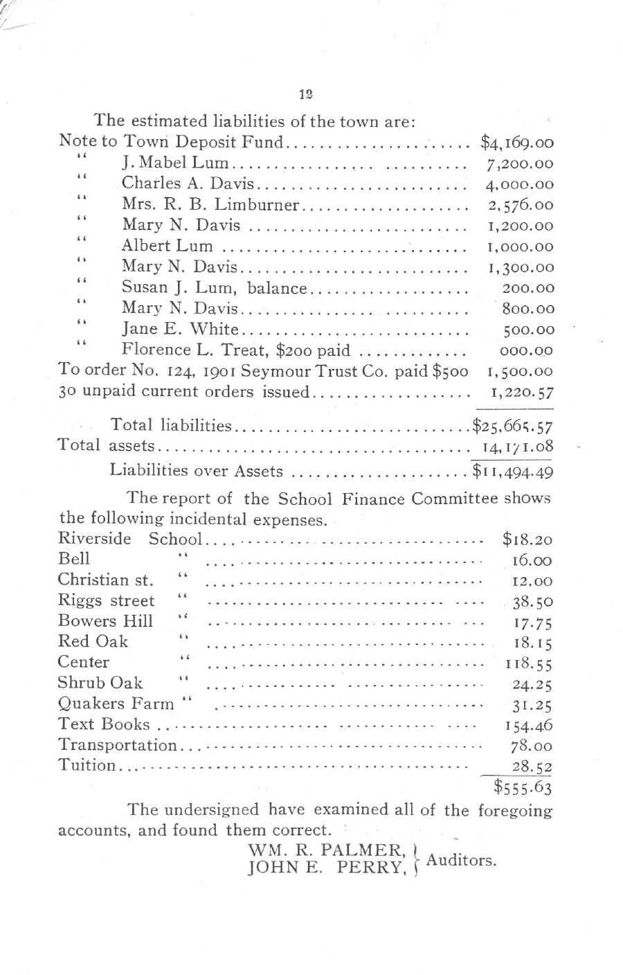Oxford Town Report for year ending September 18, 1906 - Page 12