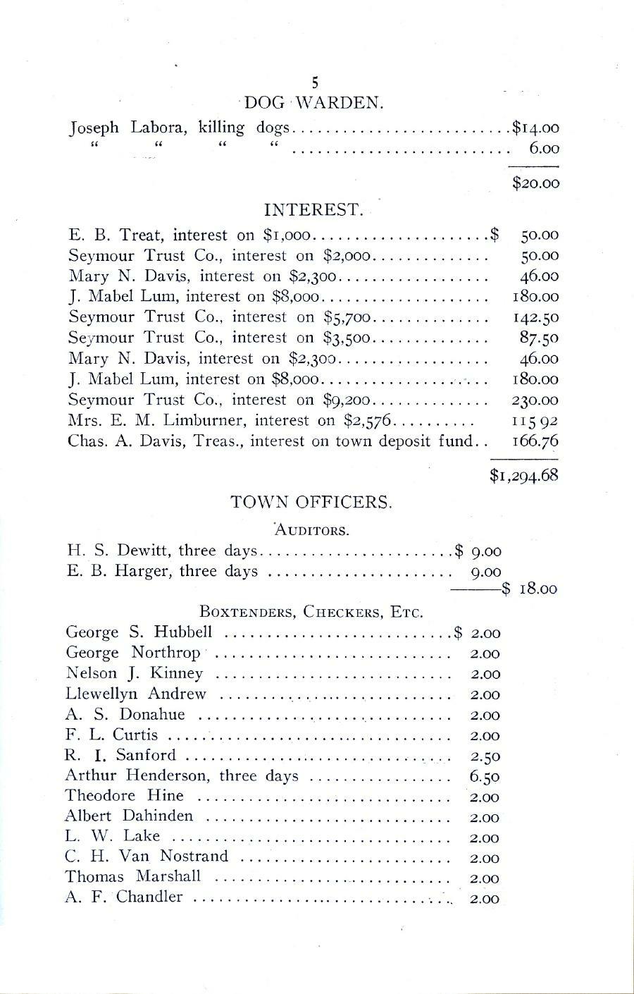 Oxford Town Report for year ending August 31, 1917 - Page 5