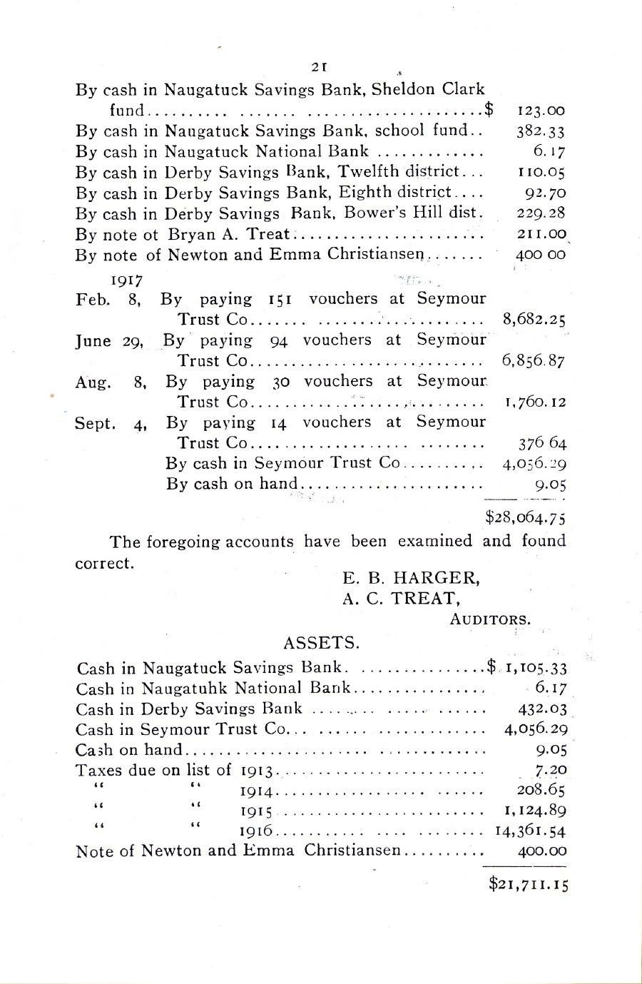 Oxford Town Report for year ending August 31, 1917 - Page 21