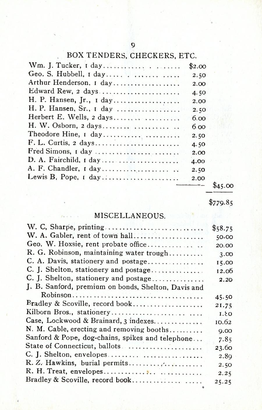 Oxford Town Report for year ending August 31, 1919 - Page 9