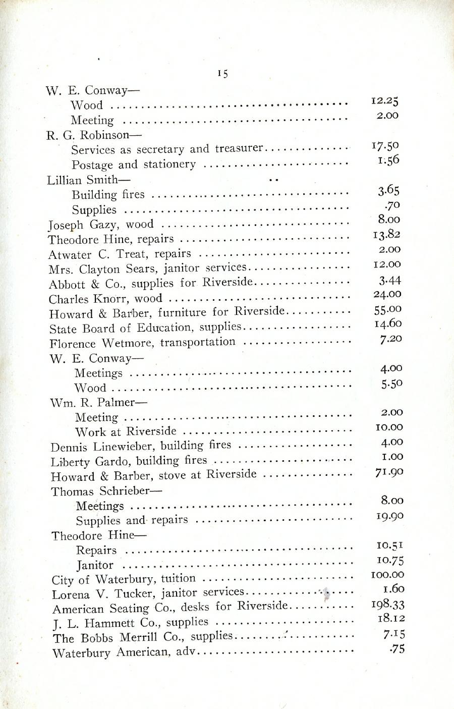 Oxford Town Report for year ending August 31, 1919 - Page 15