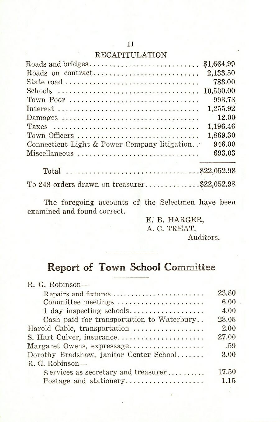 Oxford Town Report for year ending August 31, 1920 - Page 11