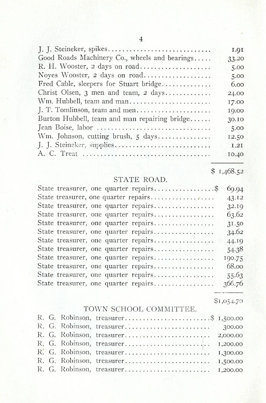 Oxford Town Report for year ending August 31, 1922 - Page 4