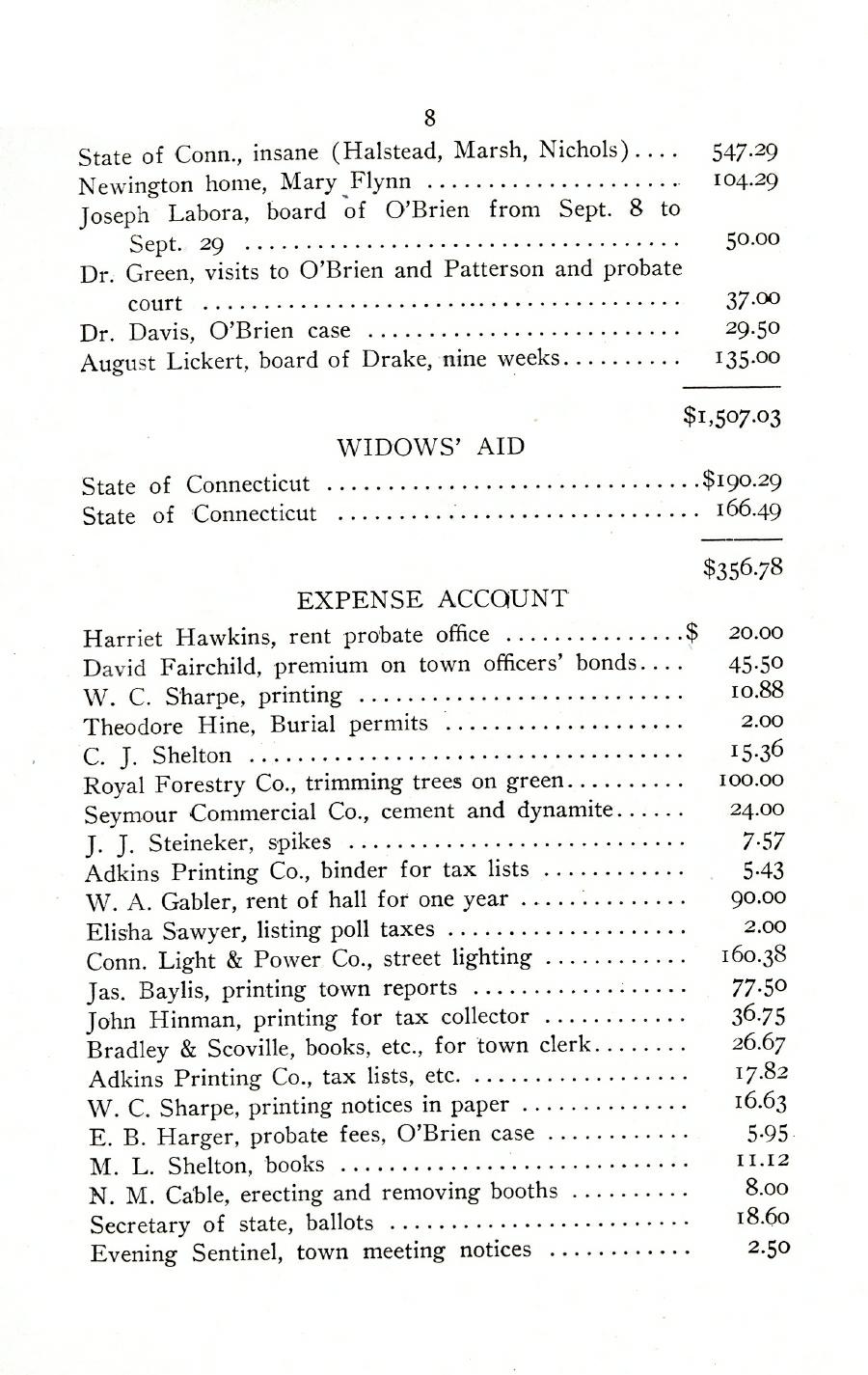 Oxford Town Report for year ending August 31, 1923 - Page 8