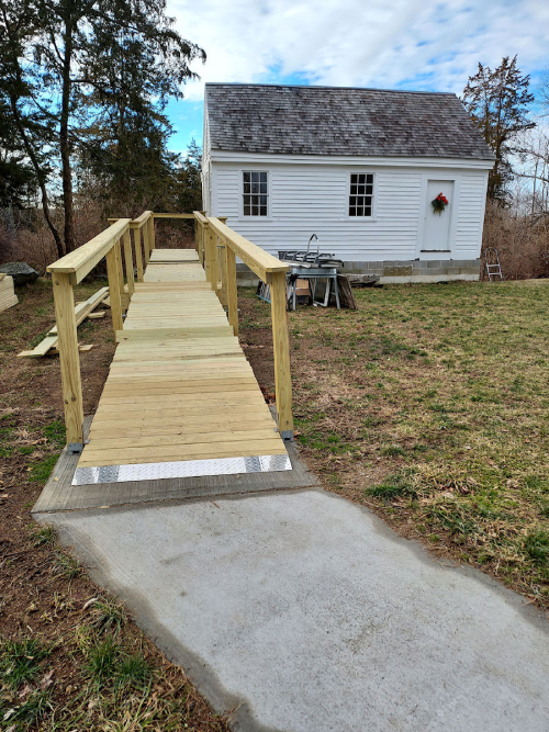 Mr Munn's school house has a new ramp!